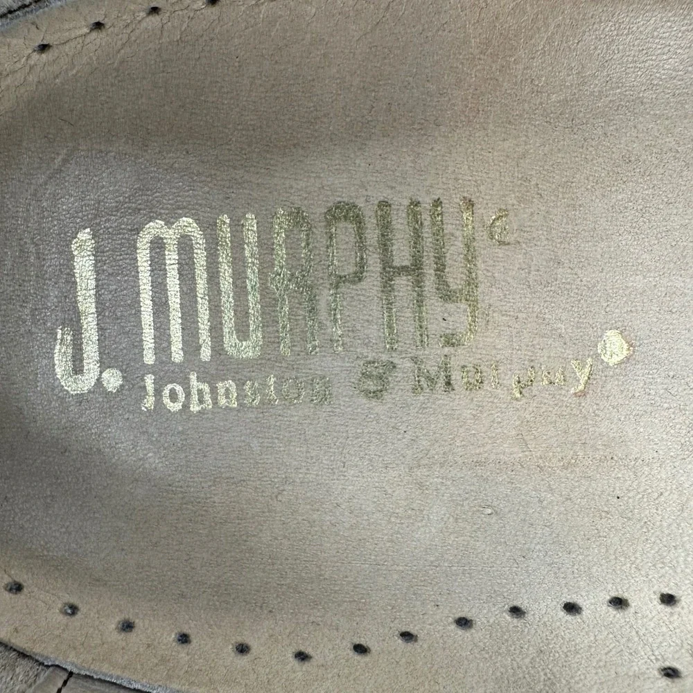 Johnston & Murphy Mens Black Leather Wingtip Tassel Kiltie Loafers 10 B